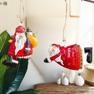 💓💖🧧🏮 1ชิ้นอะคริลิครูปเทวดาวินเทจเครื่องประดับคริสต์มาสซานตาคลอสต้นไม้เครื่องประดับแขวน2026ตกแต่งงานเลี้ยงวันคริสต์มาส