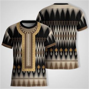 2025 Modern Barong Ethnic Style Retro Asean Attire Barong Mens T-shirt Round Neck Barong Short-sleeved T-shirt for Men and Women 3D Print Traditional Ethnic Clothes Loose Breathable Large Size Top