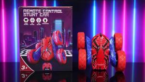 RC Cars Remote Control Car Double Sided 360 ° Flip 4WD Rechargeable RC Drift CarToys for 3-12 Year Old BoysToys for Ages 5-7 Toys for Ages 8-13 Christmas Basket Stuffers (Red)