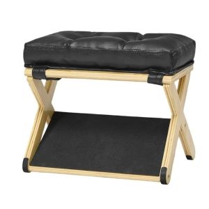 TRASTO Smooth Surface Under Desk Footrest Natural Solid Wood Non-Slip Base Office Foot Stool Posture Improvement Durable Material Solid Wood Footrest Desk Work