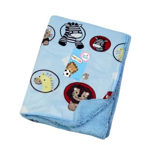 Hntob 0M+ 100*100cm Baby Fleece Blanket Soft Coral Swaddle Receiving Flannel Infant Newborn