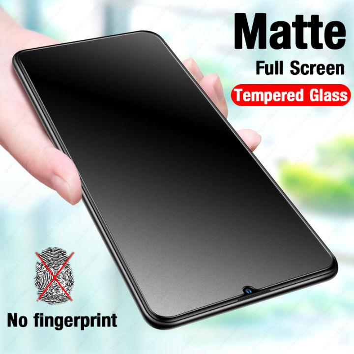 Anti-fingerprint Matte Tempered Glass for Xiaomi Redmi 9C 9A 9T A 7A  Full Cover Screen Protector for Xiaomi Poco M3 M4 Pro 4G 5G Poco X3 NFC Mi 