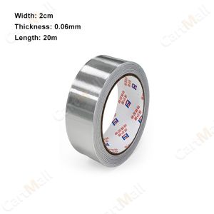 Aluminum foil tape HighTemperature Heat Shield Resistant Waterproof and Stain Resistant Length 20m