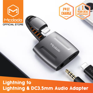 Mcdodo CA634/CA274 2A Lightning to Lightning and DC3.5mm Audio Adapter Cable - Support Call Function, High-Fidelity Sound Quality