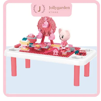 🔥Ready Stock🔥Affordable Lego Table Building Block Table Game Table Meja Lego Murah