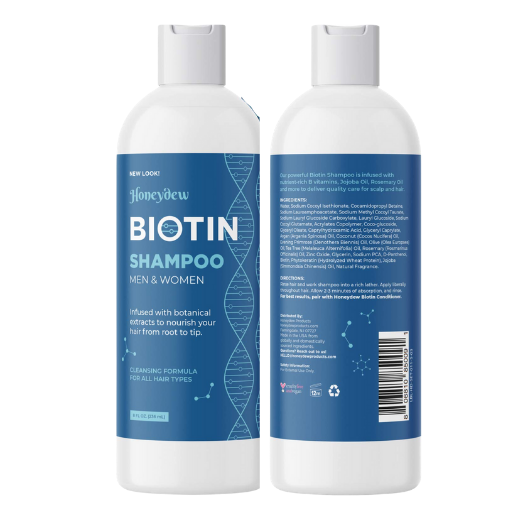 Honeydew Biotin Shampoo for Men & Women, Infused with Botanical ...