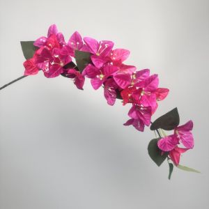 NUBE 1PC Realistic Artificial Flowers UV Resistant Fake Silk Fake Flower Branch Climbing Plant Bougainvillea Vines for Planter Gardens Balcony Porch