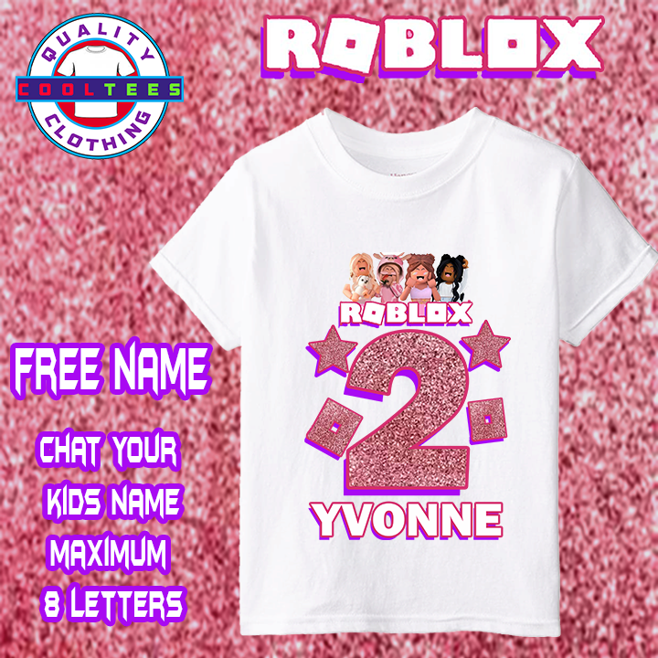 Roblox Girls Birthday Shirt Roblox Shirt for Kids and Adult Lazada