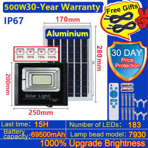 WAHA 1000W true wattage-high brightness original solar light outdoor waterproof solar light indoor solar flood light
