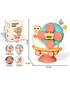 Baby Suction Cup Spinning Top Snail Toys High Chair Tray Toy Teething Rattle Toys for Baby Travel Sensory Toys Suitable for Toddlers 1-3 Years Old