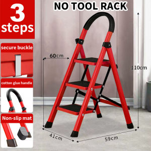 Ladder Aluminium Foldable Step Ladder Aluminium Heavy Duty Ladder Full Carbon Steel Heavy Duty Telescopic Household Ladder