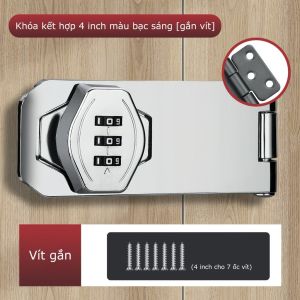 Khóa Mật Khẩu Chốt cửa lật khóa số dùng cho hòm tủ tài liệu ngăn kéo bàn cửa các loại bằng thép mạ chống gỉ LAZYL