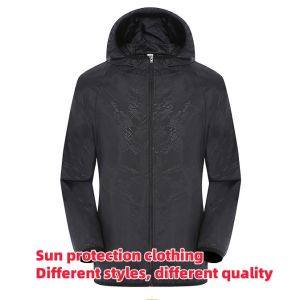 Mens Jacket Hoodie UV Protection Waterproof Sports Mountaineering Camping Mountaineering Windbreaker