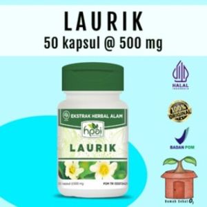 Kapsul Obat Asam Urat Nyeri Sendi Laurik HNI Ekstrak Herba Seleguri Pegagan Kumis Kucing Jahe Merah