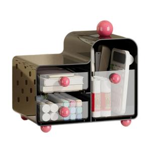 Máy tính để bàn tổ chức với có thể tháo rời ngăn kéo trà túi Cà phê Kem văn phòng phẩm lưu trữ giải pháp nhà bếp văn phòng Essential