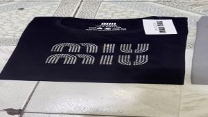 . Premium wear 100%cotton m! u m! u V.1 rhinestones in mens and ladies .c