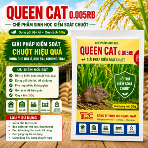 QUEEN CAT Combo 10 gói thóc 0005RB - Bả Thóc Ngũ Cốc Phòng Chuột Sinh Học 50g Kiểm Soát Chuột Hiệu Quả An Toàn Tiện Lợi cho Nhà Kho Vườn Trang Trại