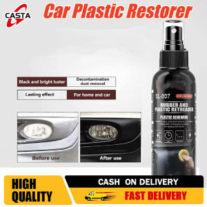 120ml Car Plastic Restorer Back To Black Gloss Cleaning Auto Polish Repair Coating