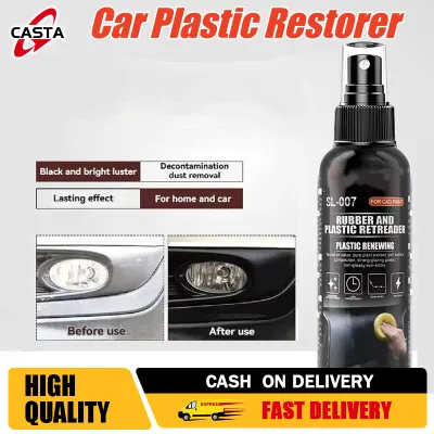 120ml Car Plastic Restorer Back To Black Gloss Cleaning Auto Polish Repair Coating