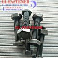 Baut Mur Baja 8.8 M10 x 60 HTB Grade 8.8 Kunci 17 Full Drat P1.50 FT. 