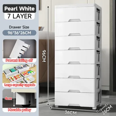 IMUTO Cabinet for clothes Thick organizer storage cabinet With Wheels Drawer Durabox storage for clothes
