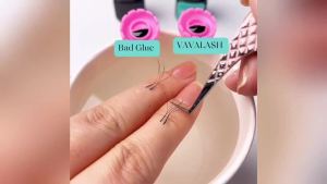 VAVALASH Lash Extension GlueSuper Lash Adhesive 5ml - 1 Sec Fast Drying 9 Weeks Retention Strong Bond Lash Glue Long Lasting Black Eyelash Glue for Professional Lash Artists