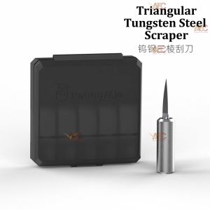 (HobbyMio) Triangular Tungsten Steel Scraper - Triangle Scriber Trilateral Carving Knife Model Kit Tool Bevel Hobby Mio 三棱钨钢刮刀