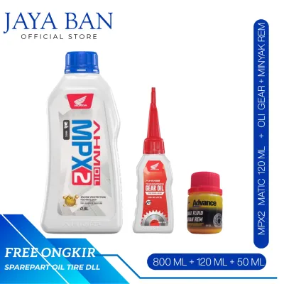 Paket 3 Produk Mpx2 800 ML + Oli gear + Minyak rem 50 ml Untuk Vario BeAT Genio Scoopy Spacy ll