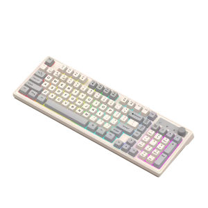 【SG】HXR K98 Bluetooth Keyboard Wireless Keyboard RGB Creamy Keyboard Colorful Keycaps Rechargeable Office Gaming Keyboard 键盘