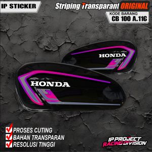(COD) STIKER STRIPING ORIGINAL MOTOR HONDA CB 100 - STIKER MOTOR HOLOGRAM DAN TRANSPARAN KODE A.116