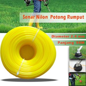 BIG MOM Panjang 50 M Senar Potong Rumput Senar Mesin Potong Rumput Tali Senar Nylon Pemotong Rumput - Pisau Tali Senar Potong Rumput 50 M