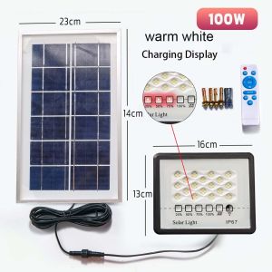 【5 Years Warranty】Outdoor Solar LED Light IP67 Waterproof Solar Wall Lamp Big Solar Panel Solar Street Light with Remote Control & Timing Setting Auto Lighting Solar Light for Garden Courtyard Driveway 太阳能led灯户外