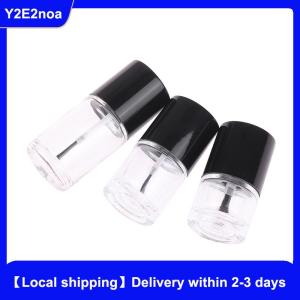 【Local shipping】 5 10 15 ML Empty Nail Polish Bottle Cosmetic Containers Nail Glass Bottles With Brush Transparent Glass With A Lid Brush