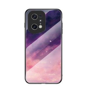 Tempered Glass Casing For Oppo Find X5 Pro X3 X2 Pro X 5G Starry Sky Gradient Phone Case ShockProof Back Cover