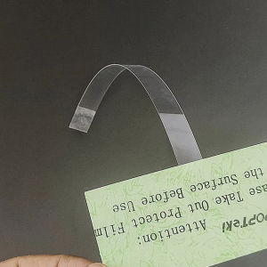 Wobbler Harga 100pcs Tanda Harga PVC Jernih Kad Promosi Rak Swalayan Pelekat Sendiri Untuk Label Harga