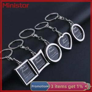 1pc Chic Transparent Clear Insert Photo Picture Frame Key Ring Chain Keychain