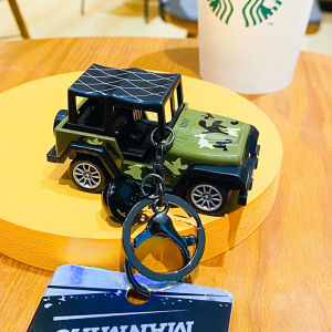 Mô hình xe Jeep đồ chơi có móc chìa khóa