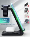 Wireless Charging Station,3 in 1 Fast Charging Station,Wireless Charger Stand for iPhone 15/14/13/12/11 Pro Max/X/Xs Max/8/8 Plus, AirPods 3/2/pro, iWatch Series 8/7/6/5/SE/4/3/2. 