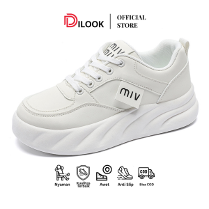 DILOOK C018 Sepatu Sneakers Cewek Sepatu Sport Casual Wanita Stylish Trendy Kekinian