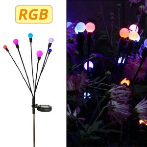 ไฟตกแต่งภูมิทัศน์พลังงานแสงอาทิตย์ไฟหิ่งห้อย LED รายรายการสวนกลางแจ้งป้องกันน้ำดอกไม้ไฟเทศกาลคริสต์มาสวันหยุดเทศกาลเทศกาลไฟประดับสนามหญ้าโคมไฟในสวนแบบดิวาลี