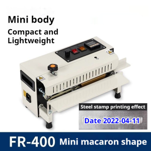FR-400 fully automatic sealing machine commercial small household sealing machine aluminum foil plastic packaging bag printable date
