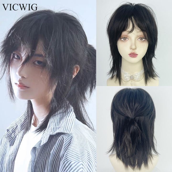 Black shop wig lazada