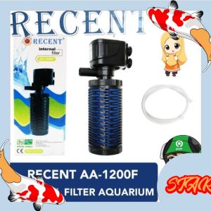 recent aa 1200 f pompa mesin aquarium internal filter