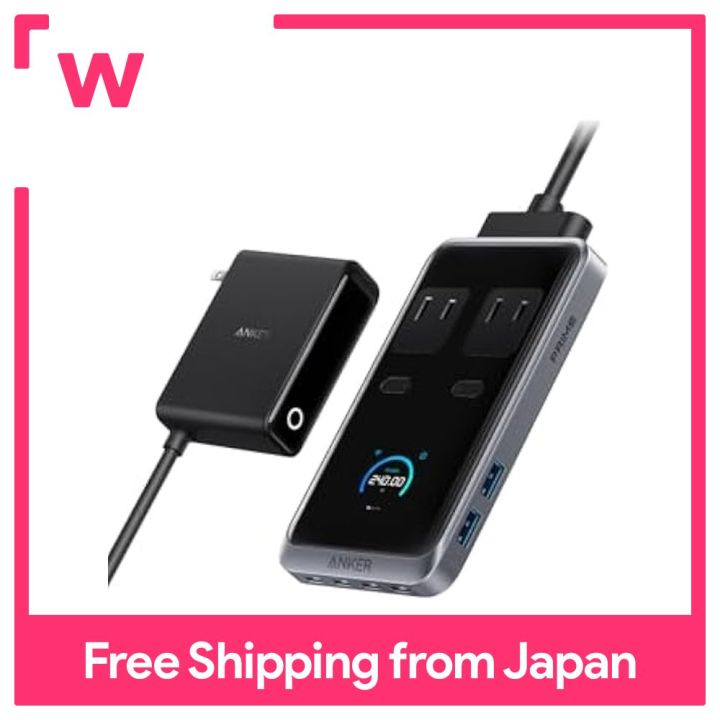 Anker Prime Charging Station (8-in-1, 240W) [Stationary / Proprietary Anker  GaNPrime Technology / 2 Outlets / 4