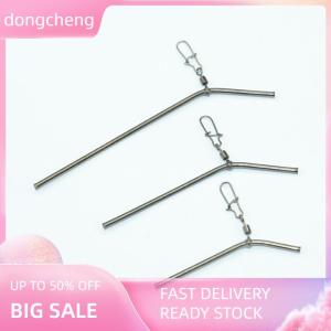 dongcheng 5pcs Fishing Balance Connectors 5 7 9 12CM Small Style Brass Tube Fishing Tackle Anti-Tangle Feeder Boom Fish Accessories
