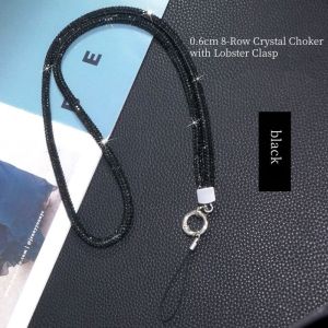 【Ready Stock】Sparkle Phone Lanyard Necklace & Keychain for Women Elegant Gift-Ready Strap