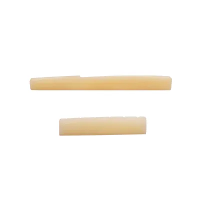 [ammoon]Guitar Saddle and Nut Real Bone Material 2PCS for 6 Strings Acoustic Guitar