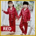 [FULL SET] Kids Silk Pyjamas Baju Tidur Satin Budak Kids Pajamas Satin Kids Pyjamas Baju Tidur Budak Baju Pajamas. 