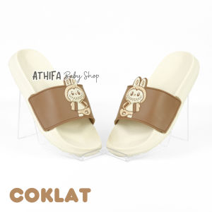 Sandal Selop Karet Anak Laki 5 6 7 8 9 10 Tahun Slip On Slop  Selobong Anak Cowok  Lelaki Terbaru Kekinian Bahan Eva Philon Porto 1023-55 Labubu