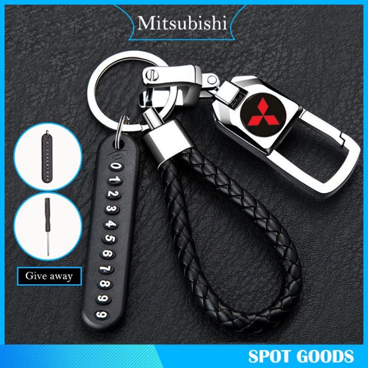 For Mitsubishi Car Logo Keychain Creative Car Key Chain Alloy Metal ...